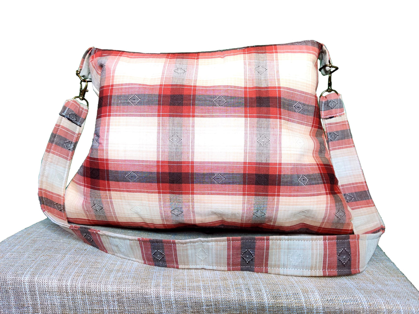 Handmade Western Handbag (9" x 14"), featuring Dia de los Muertos print