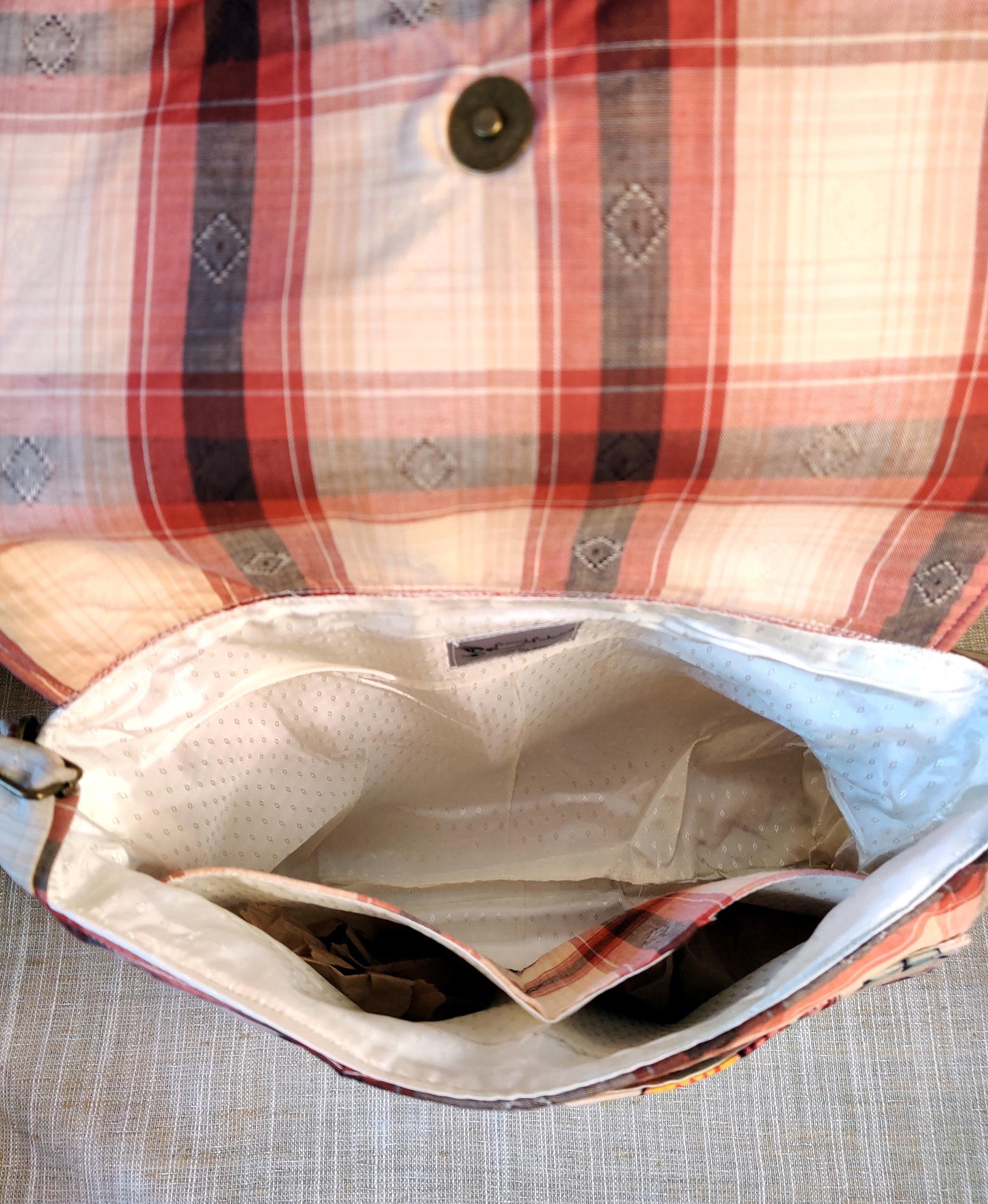 Handmade Western Handbag (9" x 14"), featuring Dia de los Muertos print